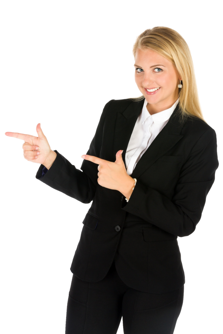 Business Woman Pointing Png